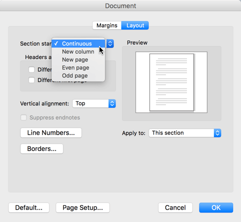 word for mac 2011 launch without new document